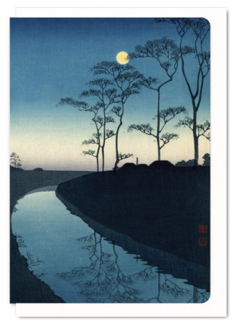 Canal by Moonlight (Blue Version) Ezen greeting card 5060378040690 LDS_9