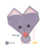 ORG07009-Origami-Mouse-Card