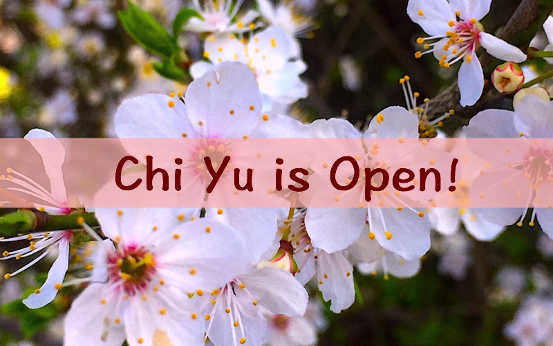 Chi Yu is Open!