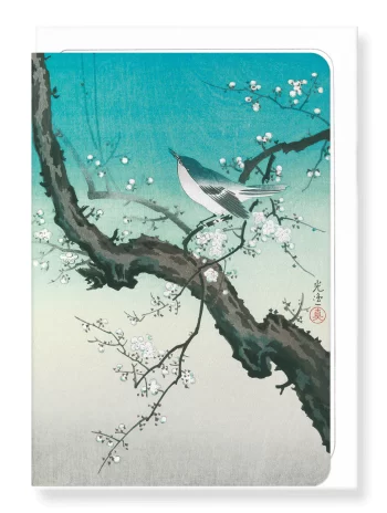 BUSH WARBLER AND PLUM BLOSSOMS