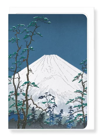 MOUNT FUJI IN HAKONE: Japanese Greeting Card